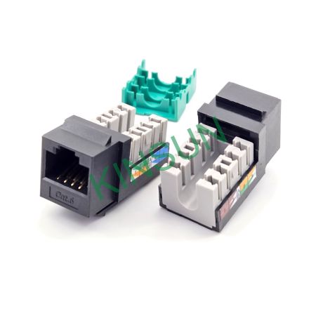 IDC Keystone Jack Oskärmad Serie – Verktygsfri CAT6A / CAT6 / CAT5E Kabellösning - IDC keystone jack CAT6 utan skärm (3203-serien)
